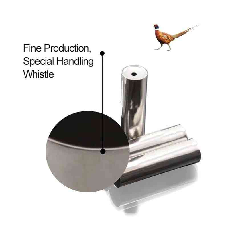Sifflet de chasse canard faisan colvert voix sauvage leurres d'oiseaux en acier inoxydable outil de chasseur
