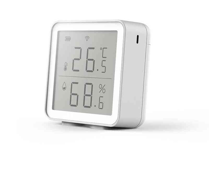 безжичен смарт температура и влажност, wifi цифров lcd термометър, сензори за свързване