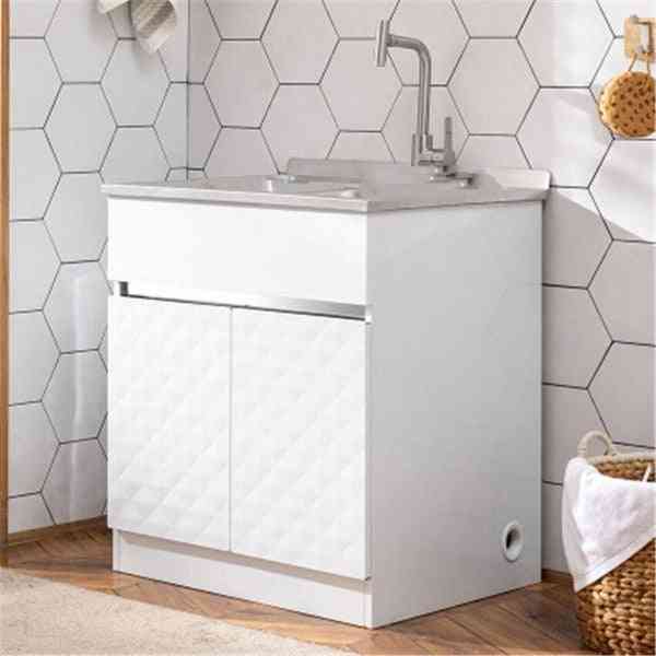 Stainless Steel- Cabinet Basin Combination Cabinet With Washboard