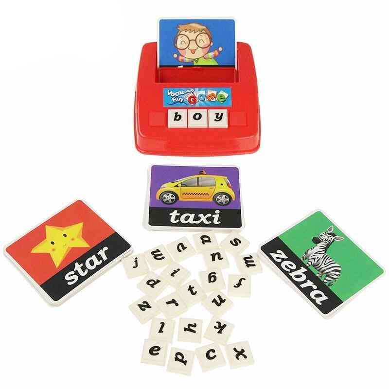 Children Alphabet Puzzle Game English Letters Word Card