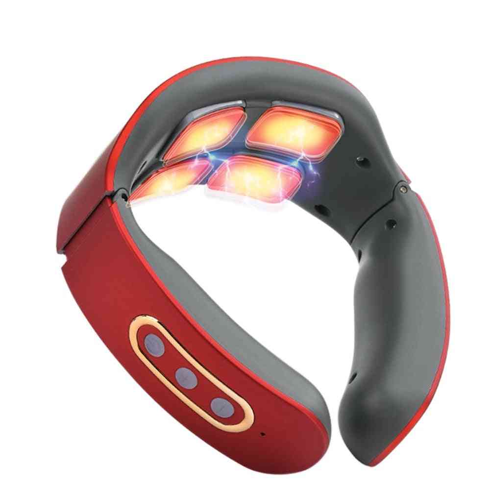 Smart Electric- Pulse Shoulder Neck Massager, Far Infrared Heating, Health Care