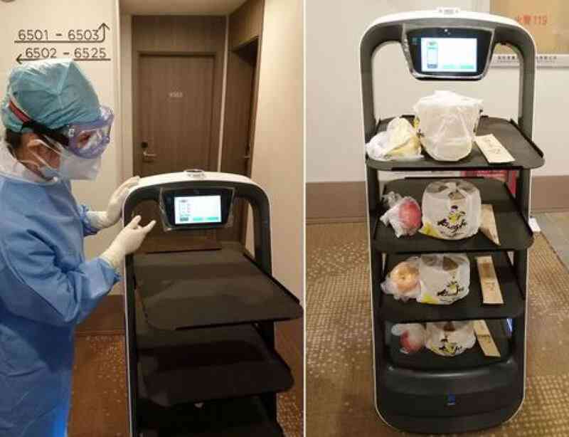 Usd High Quality T6  Equipped With Multiple Sensors, Autonomous Navigation Food Serving Robot