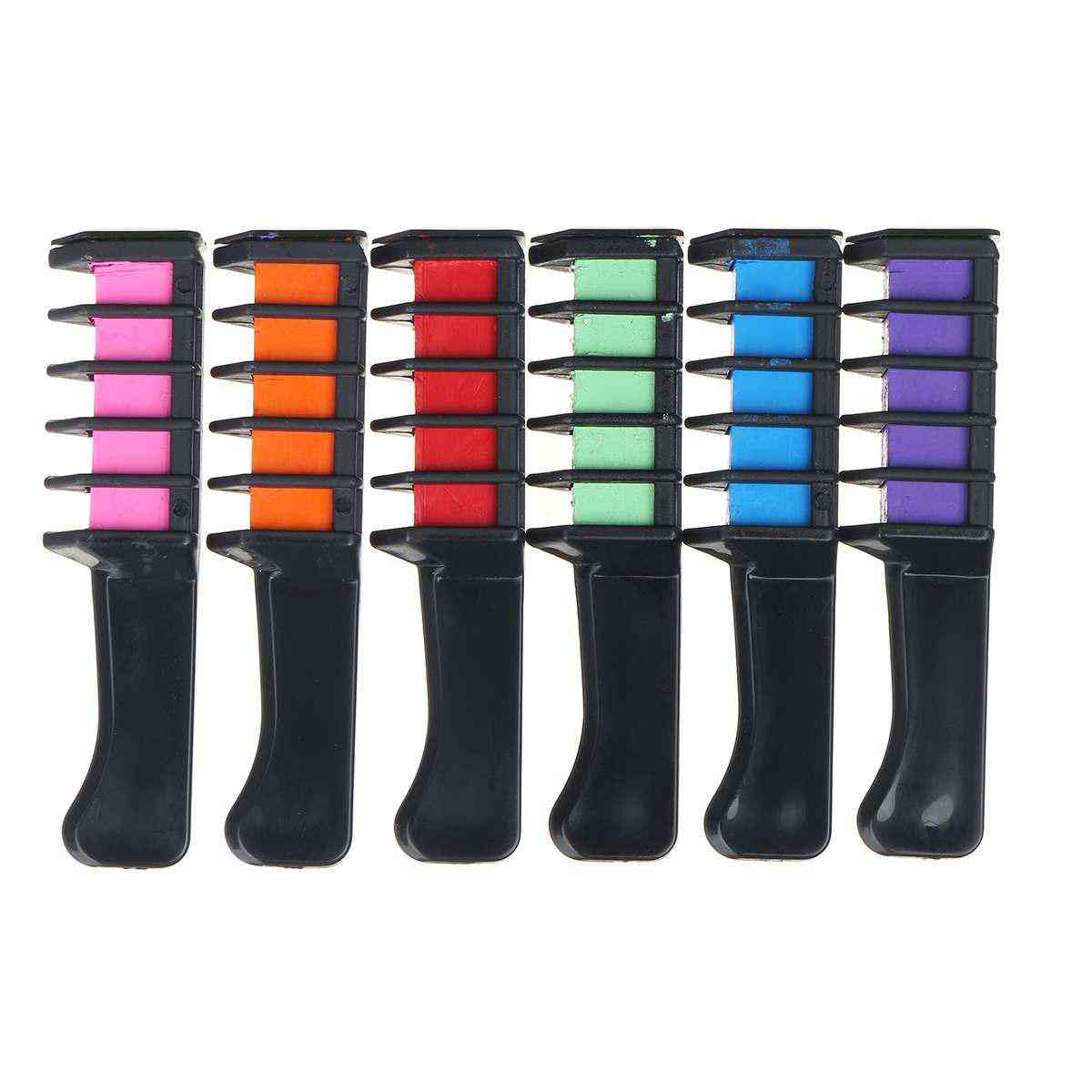 Comb With Chalk For Hair Temporary Colorful Dye