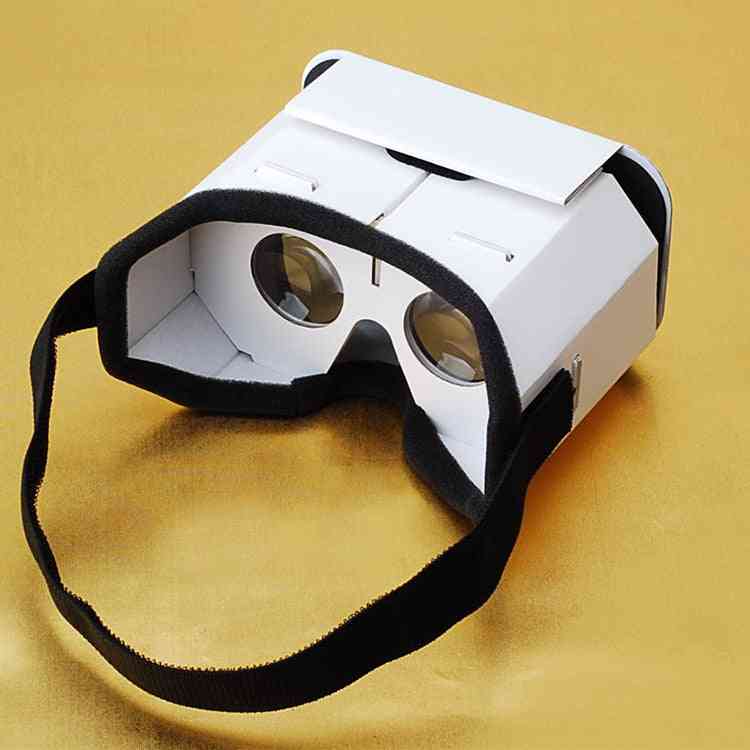 Diy Portable Virtual Reality Glasses, Google, Cardboard 3d Vr For Smartphones