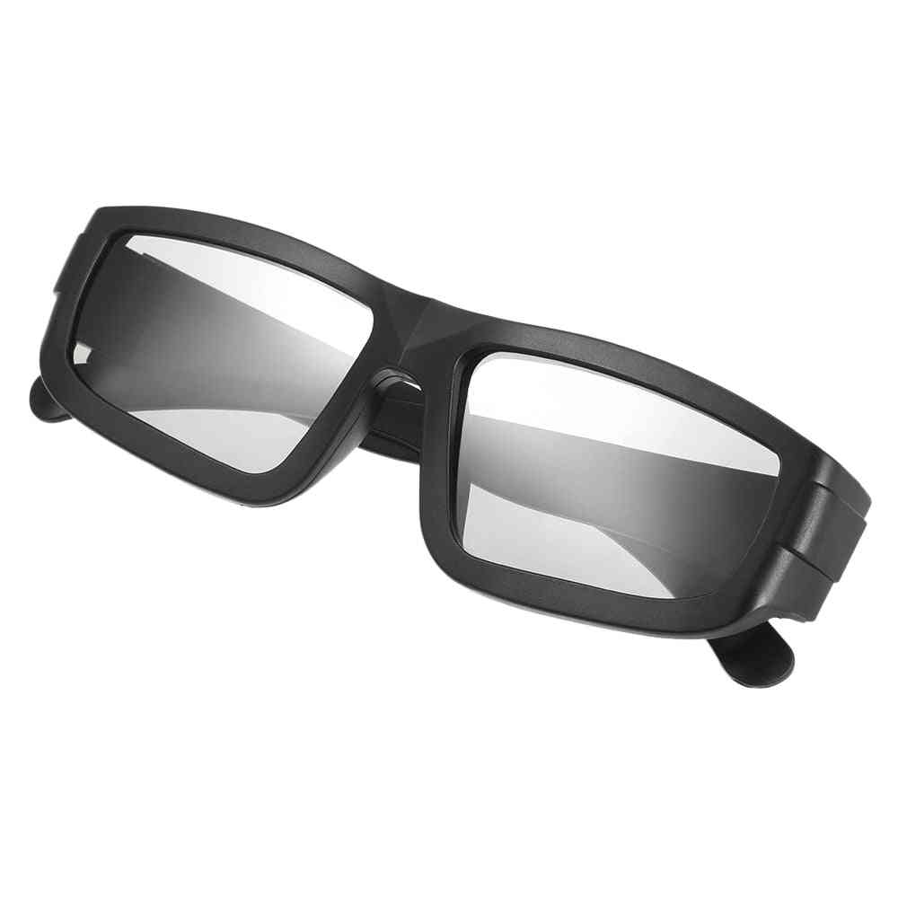 Passive 3d-briller, sirkulære polariserte linser for tv, ekte 3d-filmer