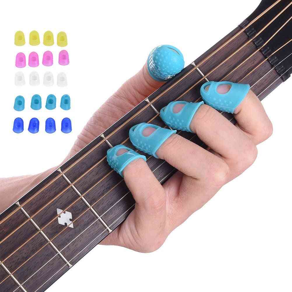 Celluloid Guitar Thumb Picks Finger Cap, Protect Fingers For Splicing Line