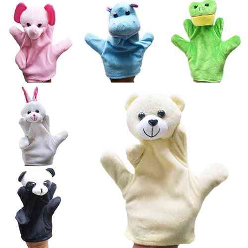 10 stil stor hånddukke dyr plysj finger dukke