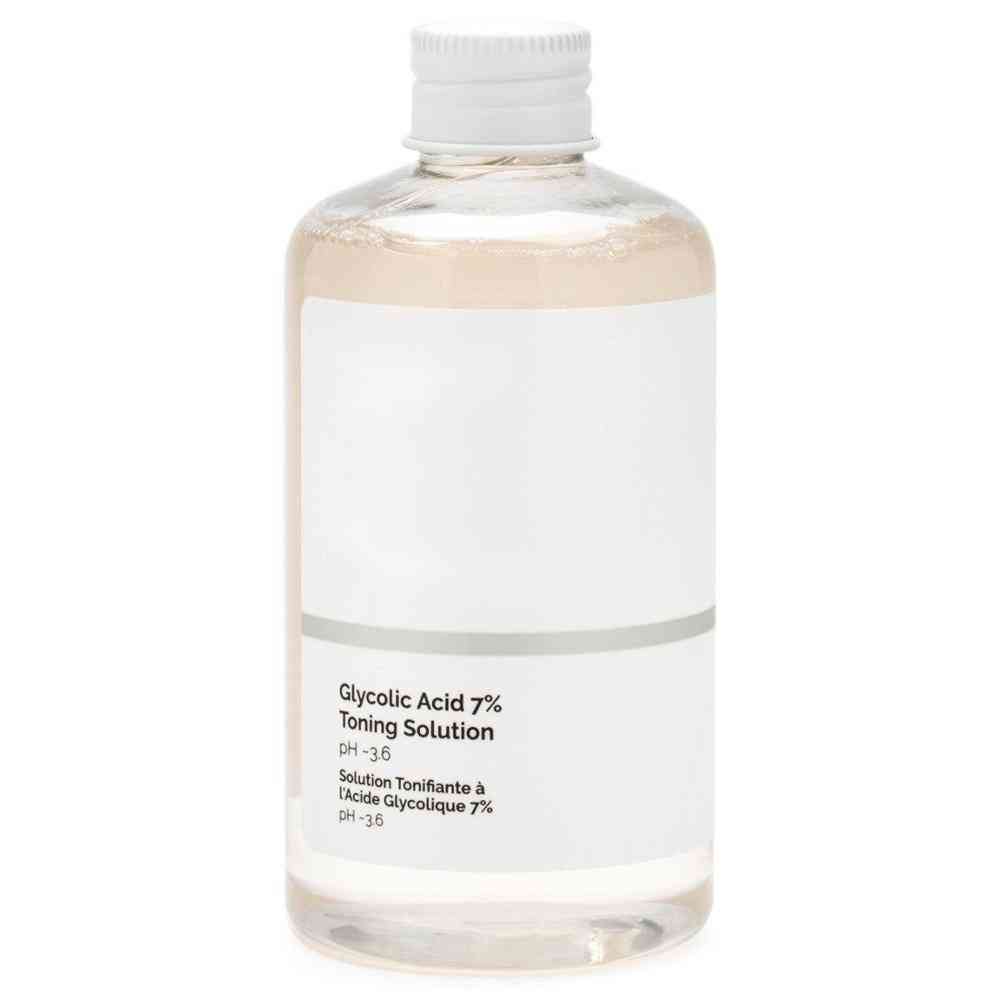 Glykolihappo 7%: n tonisoiva liuos - hellävarainen kuorinta, kirkas ihon rakenne (glykolihappo)