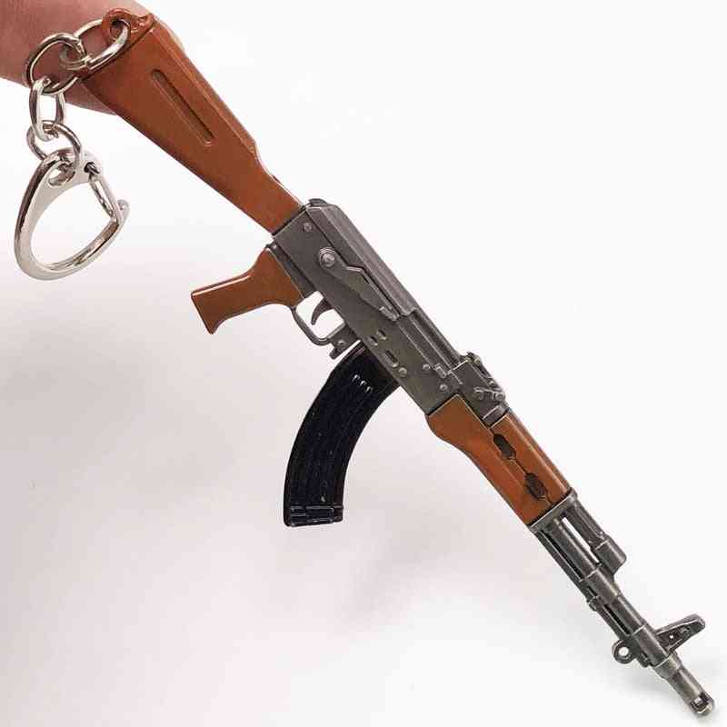 Weapon Rifle Model Ak 47 Gun, Keychains