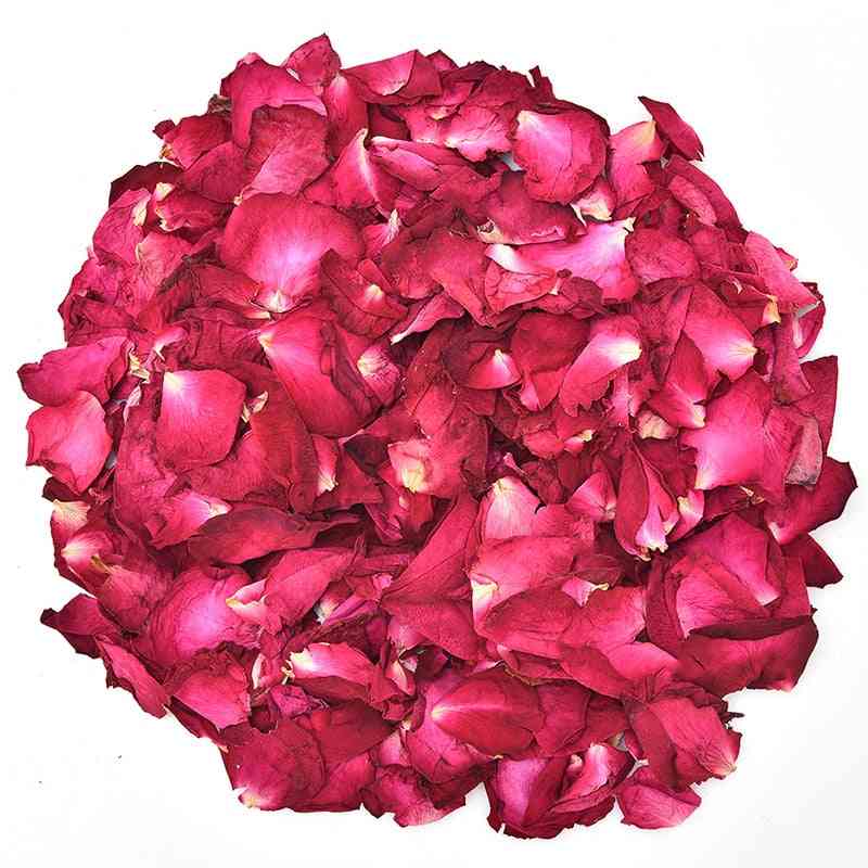 Sušené lupene ruží prírodný suchý kvet voňavý kúpeľ kúpeľný sprchový nástroj
