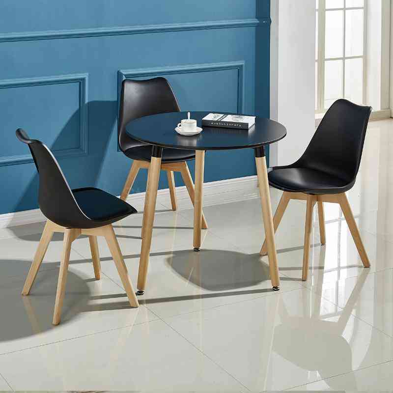 Balcony Nordic Small Round Reception Table And Chairs