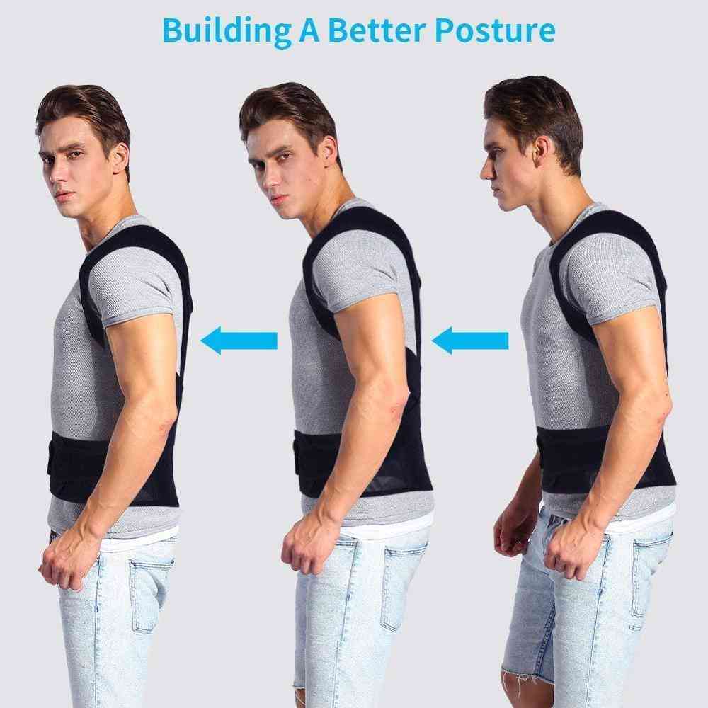 Corrector de postura soporte para la espalda soporte de clavícula dejar de encorvarse y encorvarse entrenador