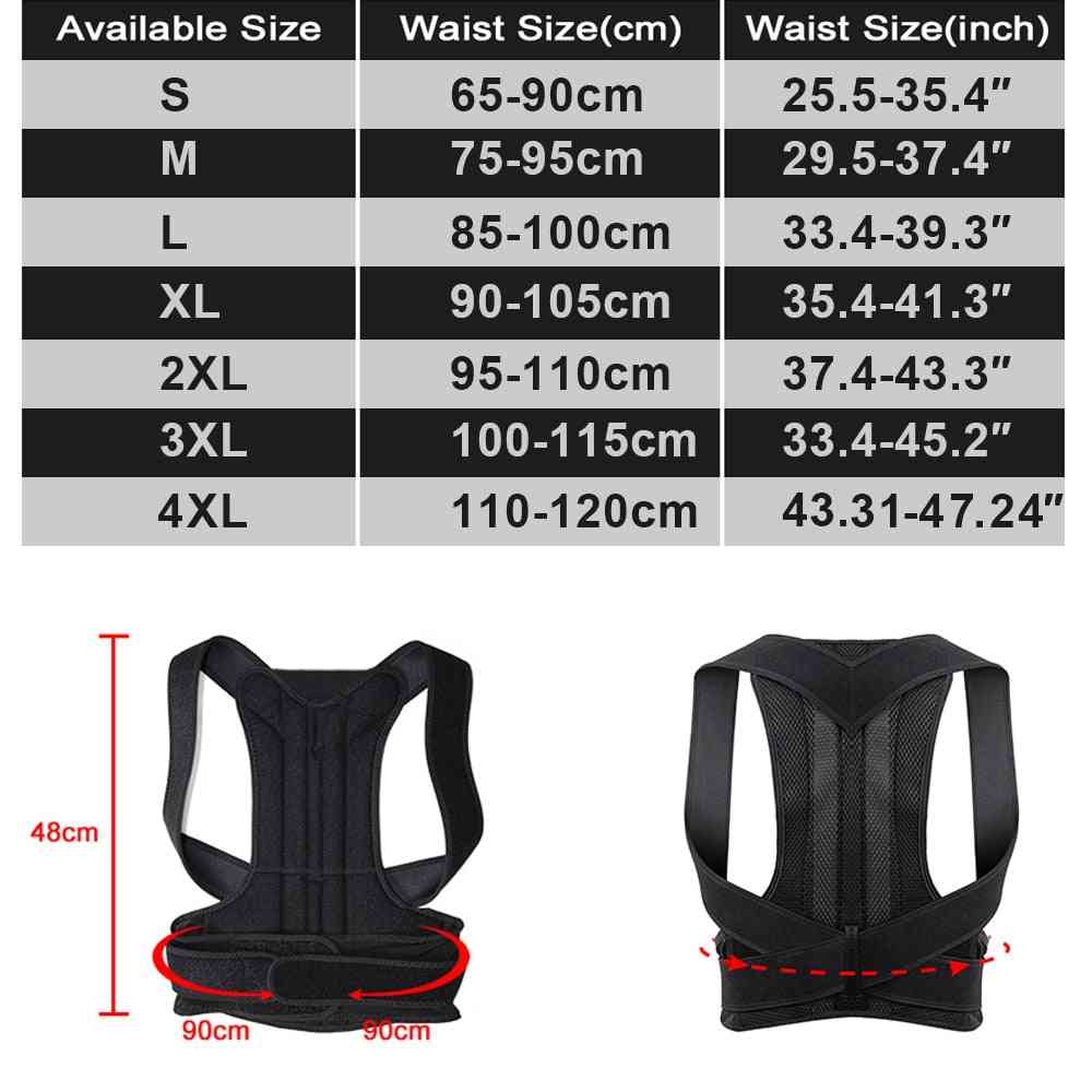 Posture Corrector Back Brace Clavicle Support Stop Slouching And Hunching Trainer