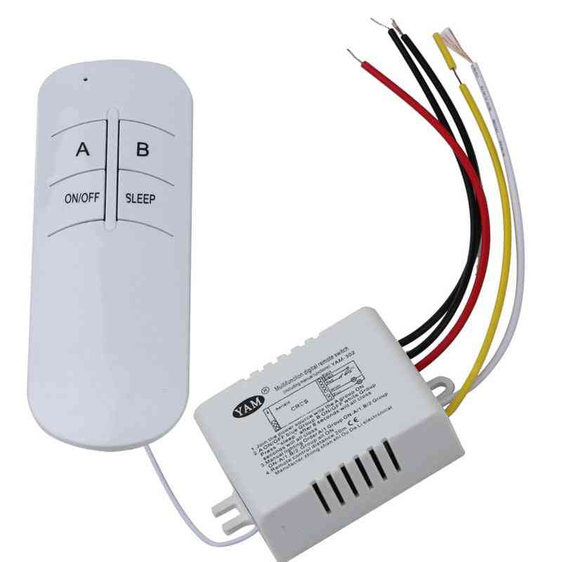 Wireless On/off Lamp- Remote Control Switch, Receiver Transmitter Controller