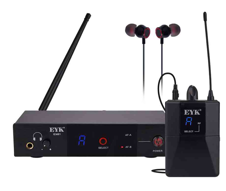 Wireless In-ear, Monitor System- Single Channel-16 Frequencies