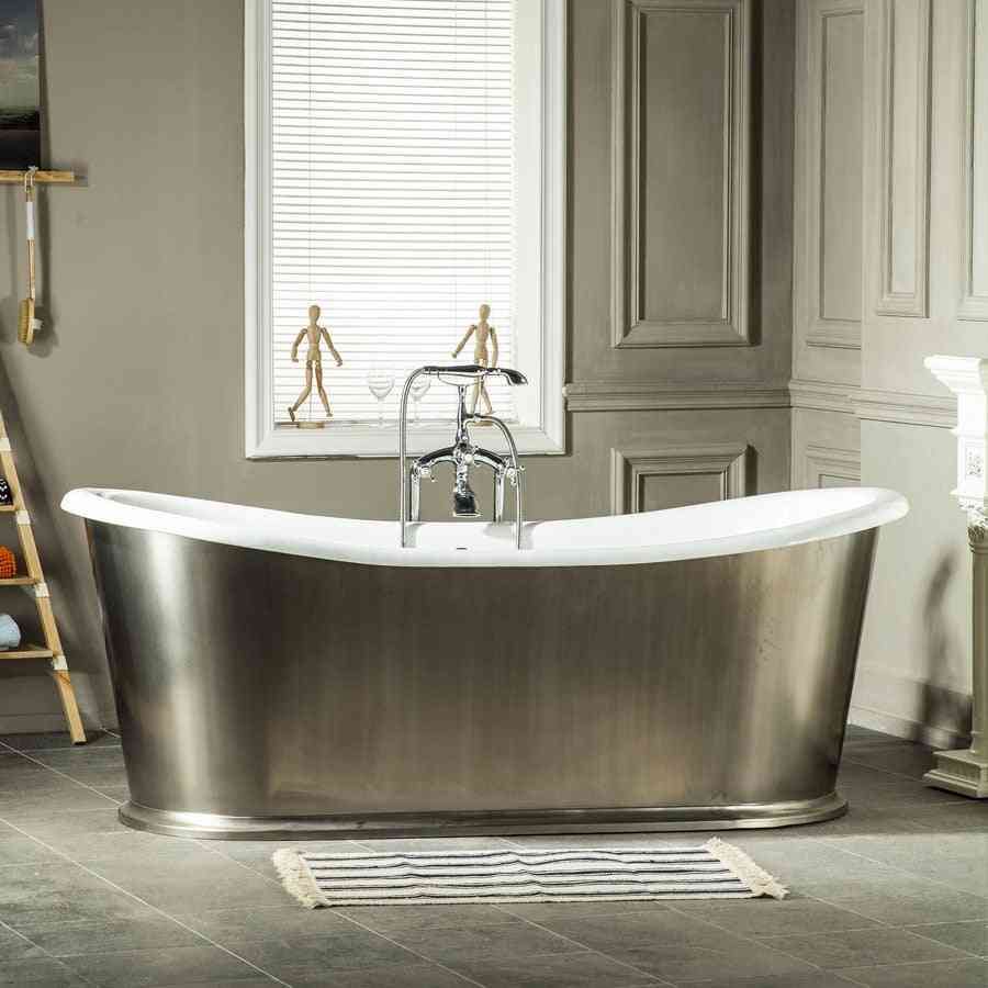 Iron Luxury Bathtub Use For Indoor Cast Tubs With Skirting