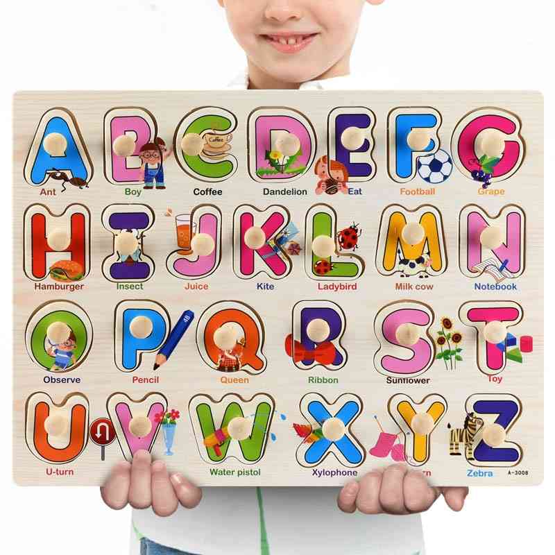 3d Puzzles Wooden Learning Kids Alphabet