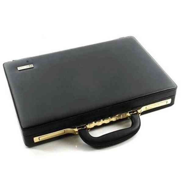 Leather Messenger Bag, Computer Box Briefcase For Business Men