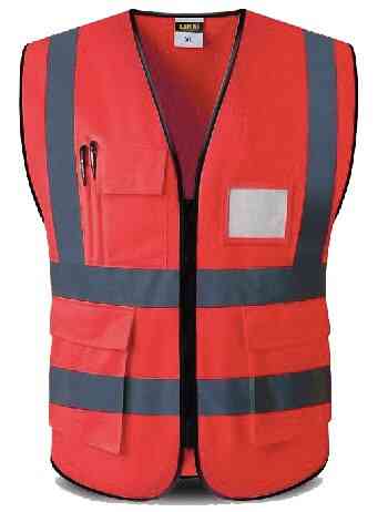 Vêtements de travail de protection vêtements de sécurité avec gilet de sécurité réfléchissant à 5 poches haute visibilité