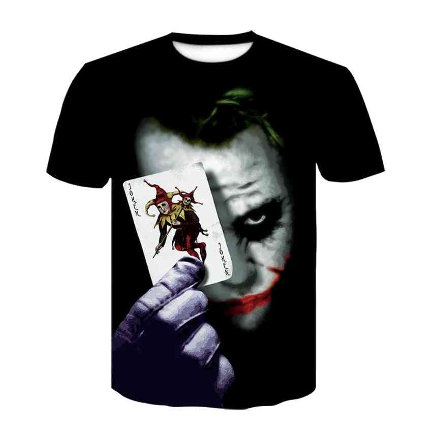 Horrorfilm het clown tshirt mannen/vrouwen, hiphop streetwear tee coole kleding (set-4)