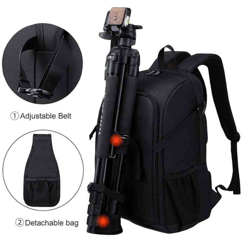 Vodotěsný - velkokapacitní fotoaparát, batoh na ramena, taška s pláštěnkou