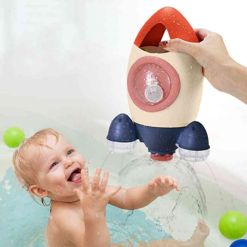 Spin water spray-raket bad douche, spel speelgoed