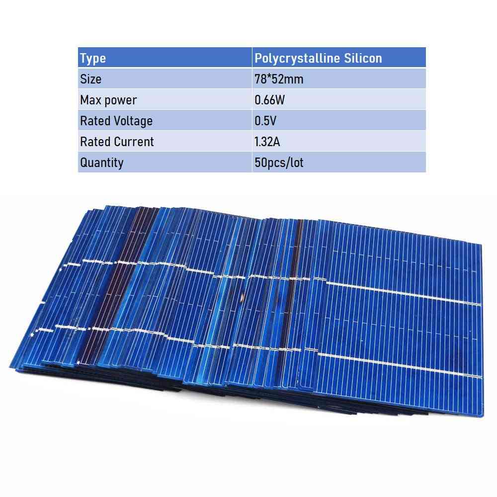 Panel solar de bricolaje, batería de carga de celda de silicio cristalino poli, luz led al aire libre