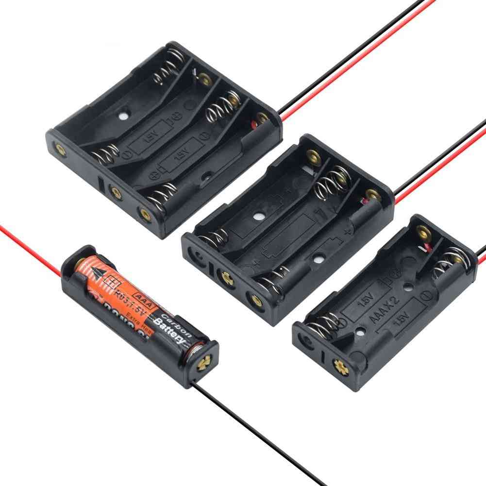 Batterifackhållare med trådkablar