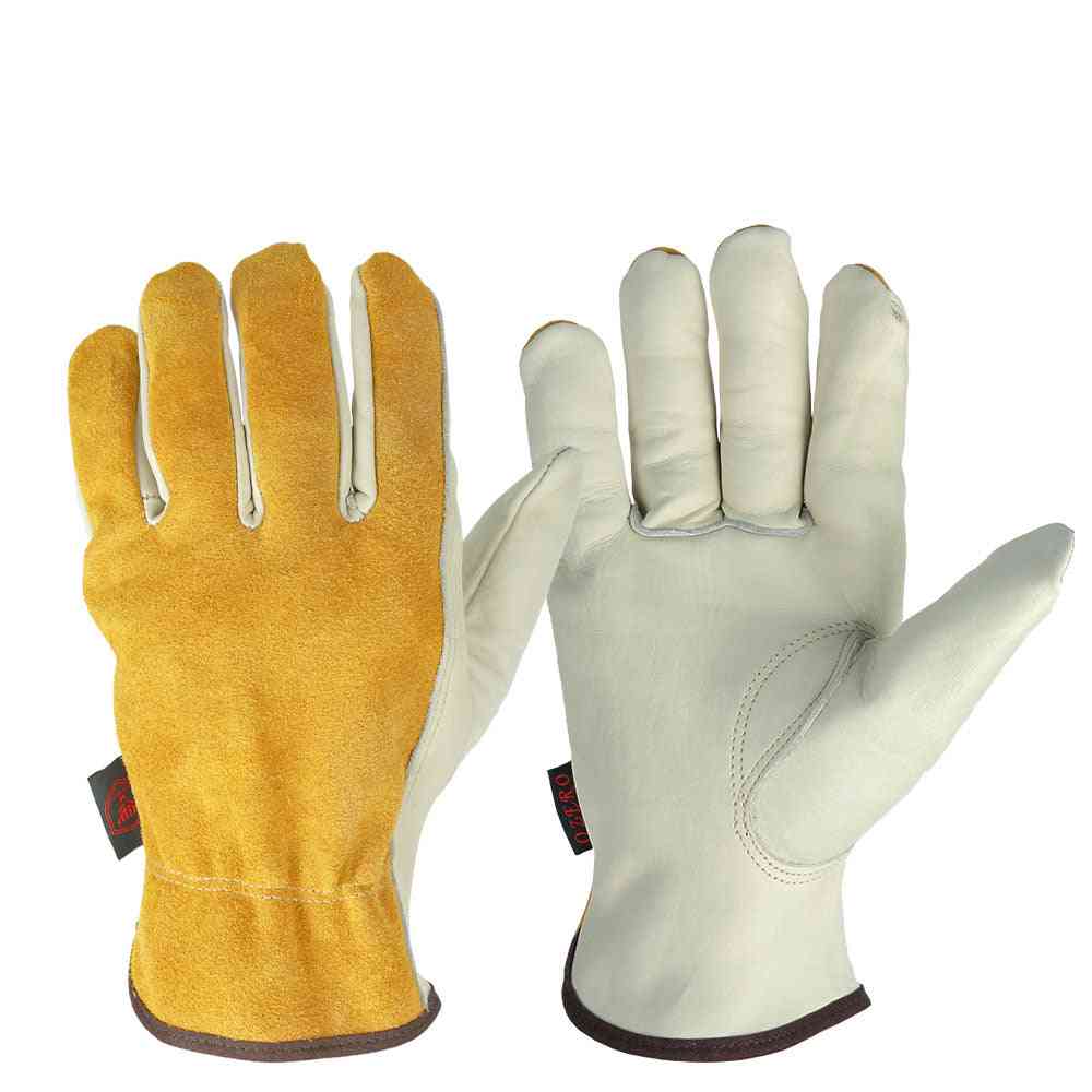 Men Working Welding Safety Protective, Garden, Wear-resisting Gloves