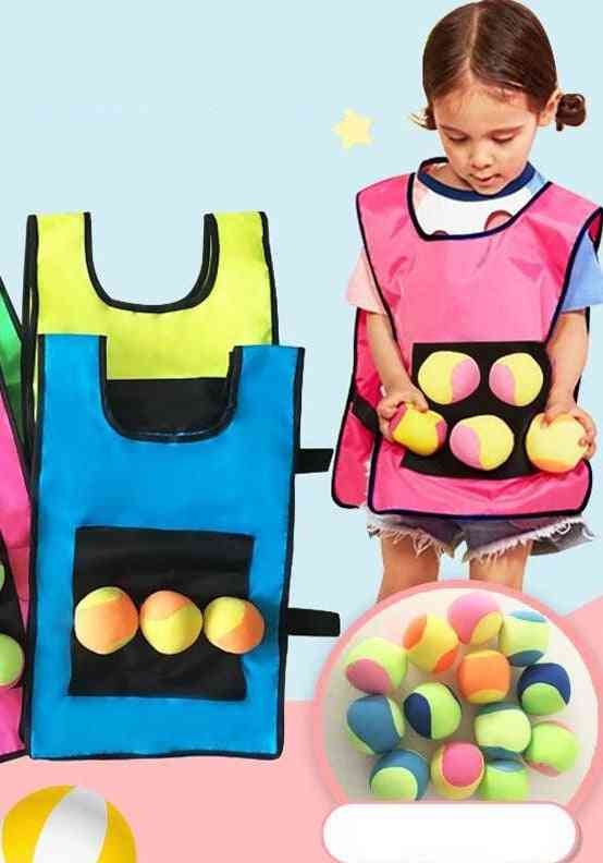 Vest Sticky, Jersey Game Waistcoat With 5-sticky Ball Throwing
