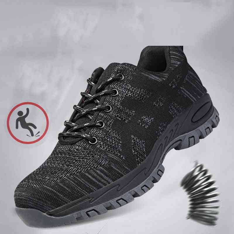 Men Indestructible Shoes Steel Toe Work Safety Boot