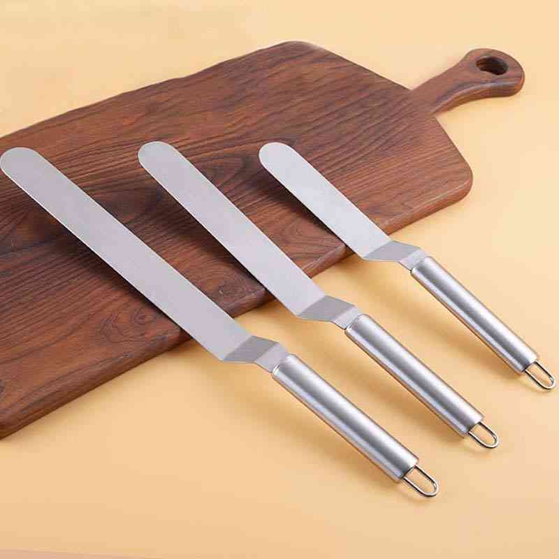 Stainless Steel- Baking & Pastry, Cake Decorating, Cream Spatula Tools