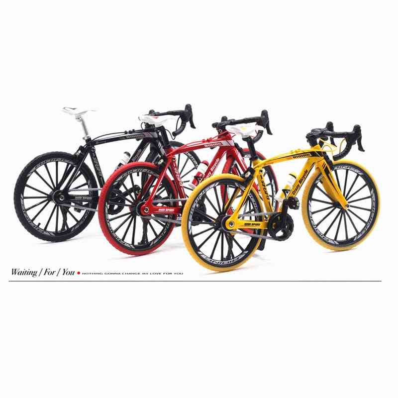 Racefiets-cross mountainbike, metalen model fiets