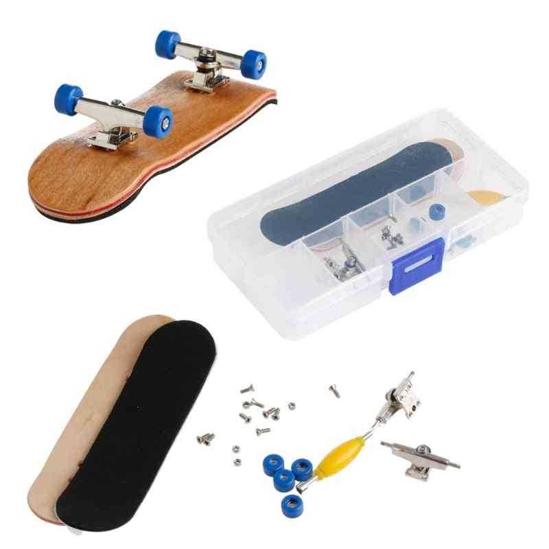 Wooden Fingerboard Skateboard, Deck Sport Game Toy