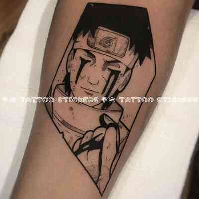 Anime Naruto Tattoo Stickers Cosplay Prop