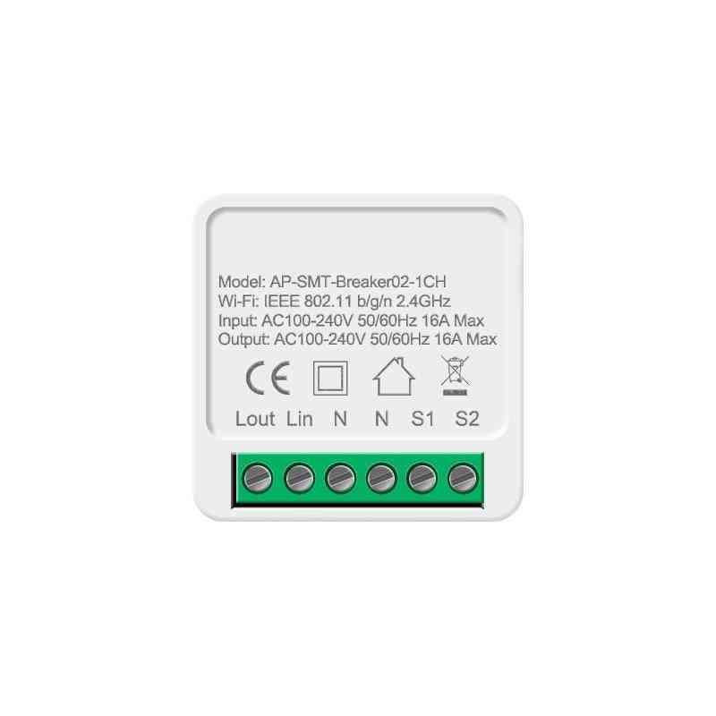 WLAN-Diy-Schalter unterstützt 2-Wege-Steuerung, Smart-Home-Automatisierungsmodul (intelligenter Mini-Schalter)