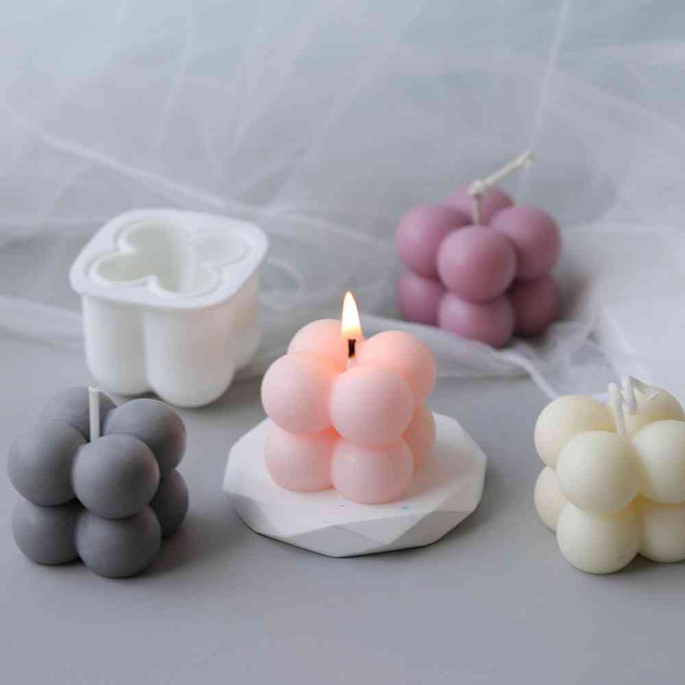 Diy Silicone Candle Moulds 3d Hand-made Soys Shaped Aromatherapy Plaster For Home Decoration Supplies