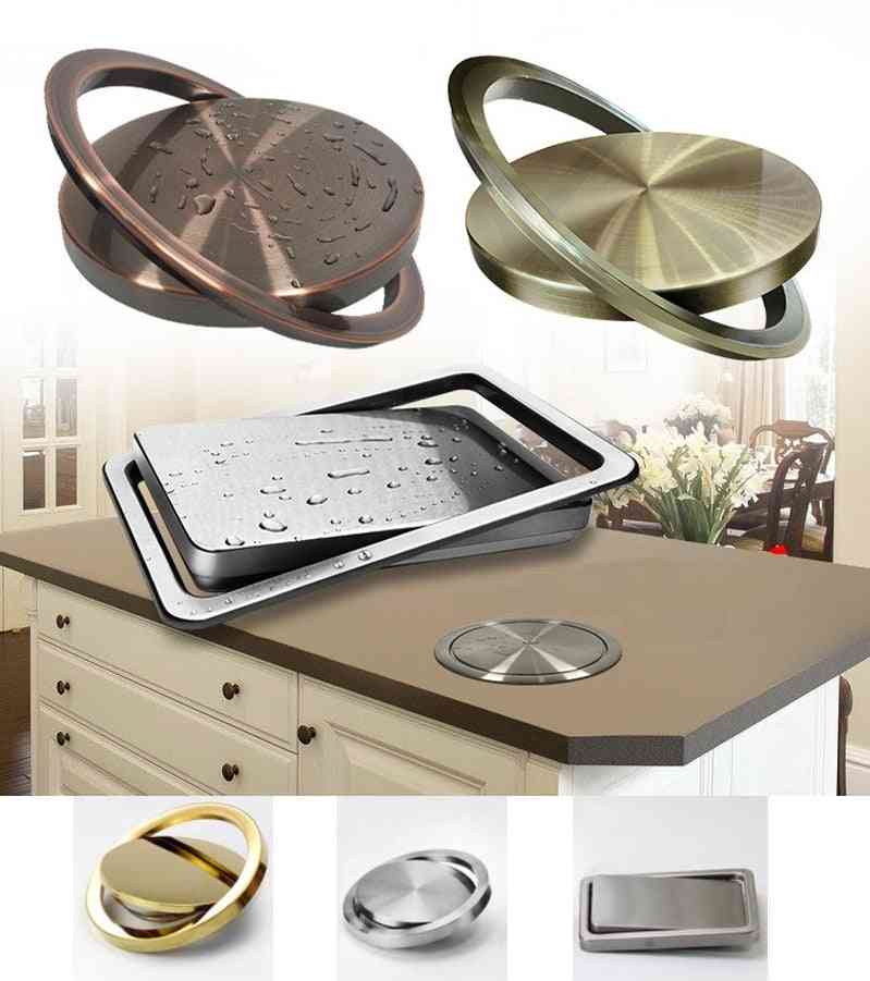 Stainless Steel Flush Recessed Swing Flap Lid Cover