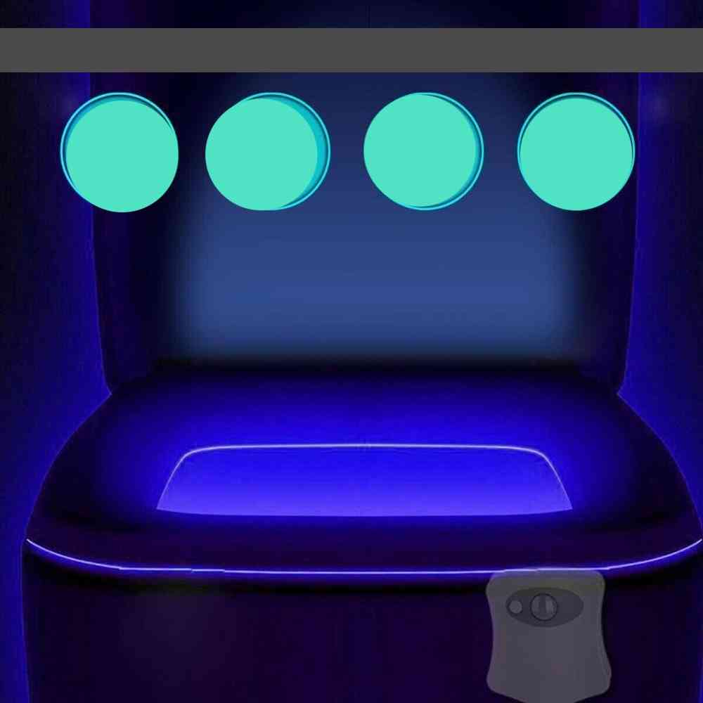 Pametno kopalniško stranišče nočna svetilka z vklopljenim/izklopljenim senzorjem sedeža
