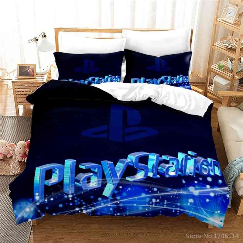 Playstation geometry ropa de cama impresa en 3d - funda de edredón suave juego de textiles para el hogar-9