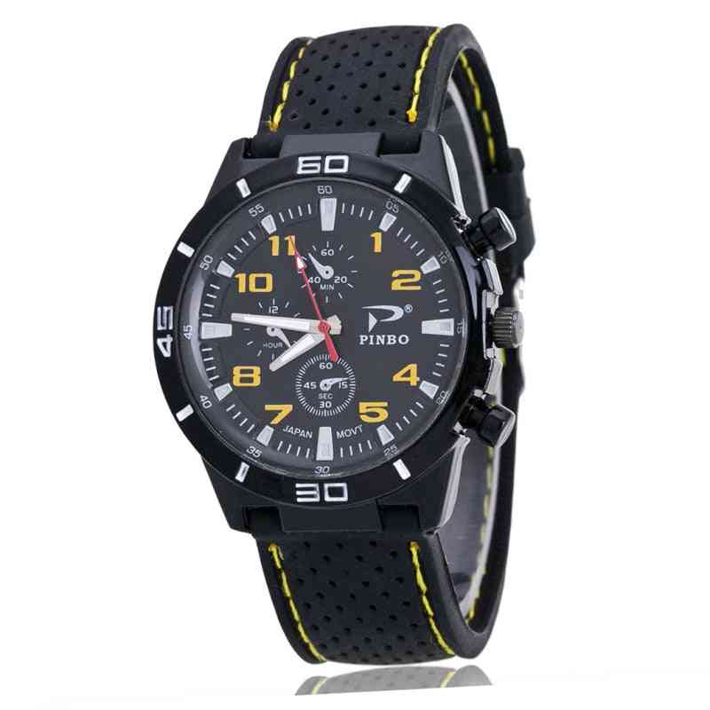 Waterproof- Pu Leather Quartz, Casual Watch For,