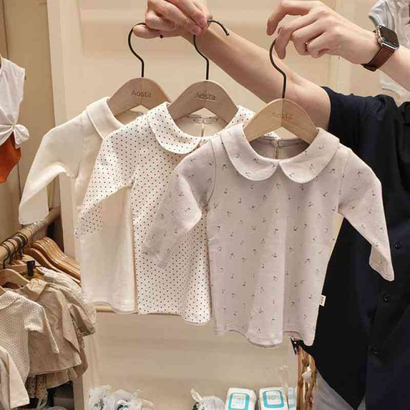 Winter Fashion Baby Doll Collar Cotton Long Sleeve Shirts / Tops Clothes