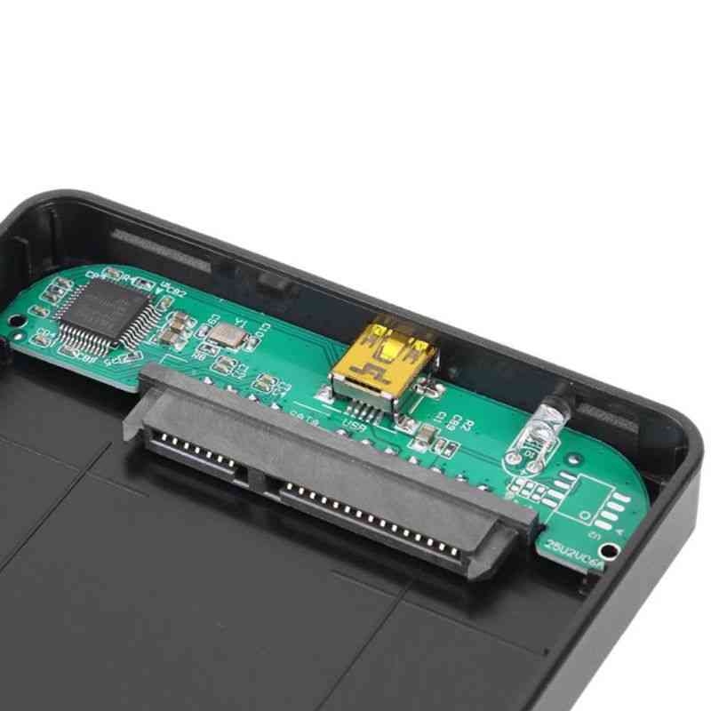 2,5 tommer HDD SSD-taske SATA til USB 3.0 / 2.0 harddiskboks kabinetadapter