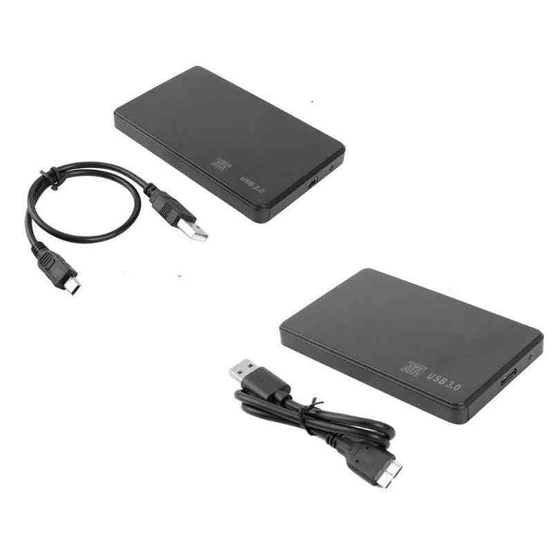 2,5 tommer HDD SSD-taske SATA til USB 3.0 / 2.0 harddiskboks kabinetadapter