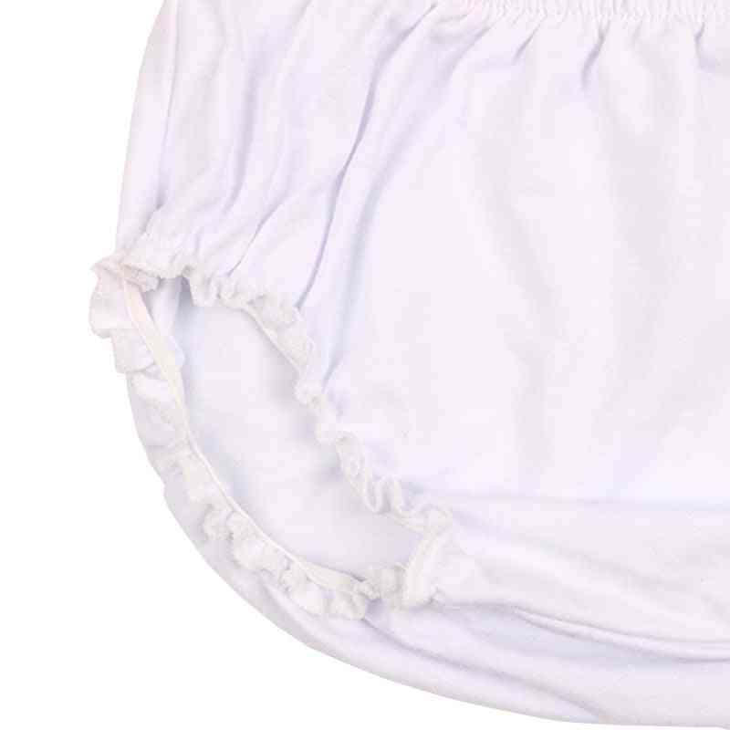 Solid Elastic Cotton Newborn Baby Bloomers Diaper Covers