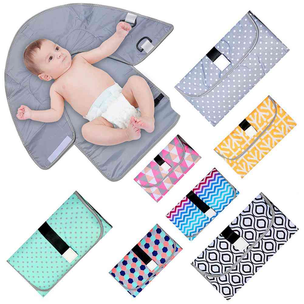 Newborn Baby Portable Diaper Changing Pad, Foldable Nappy Mat
