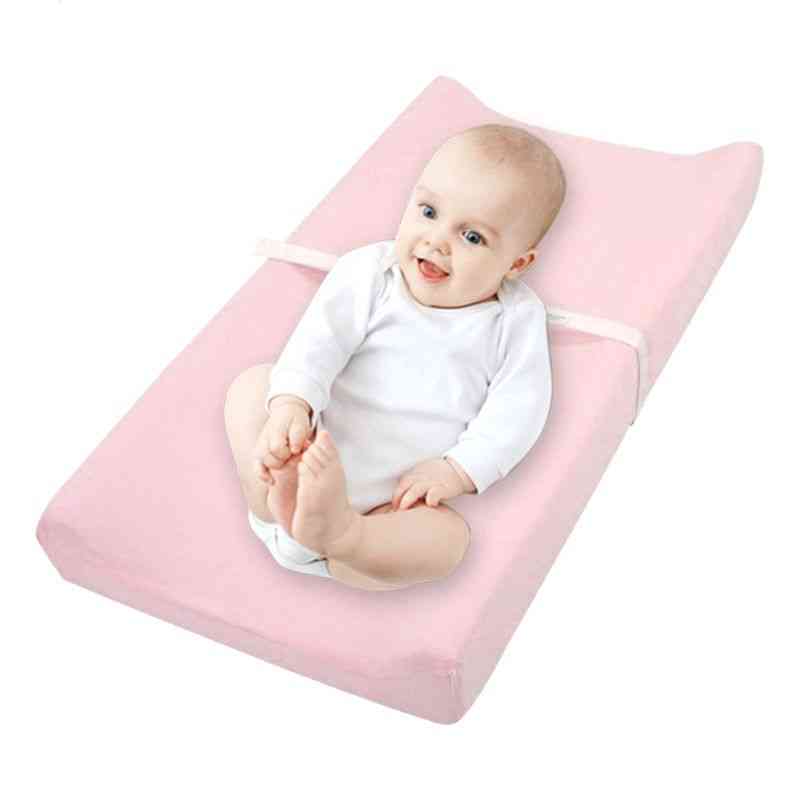 Cambiador de bebé de algodón suave, cubierta de almohadilla de mesa reutilizable para