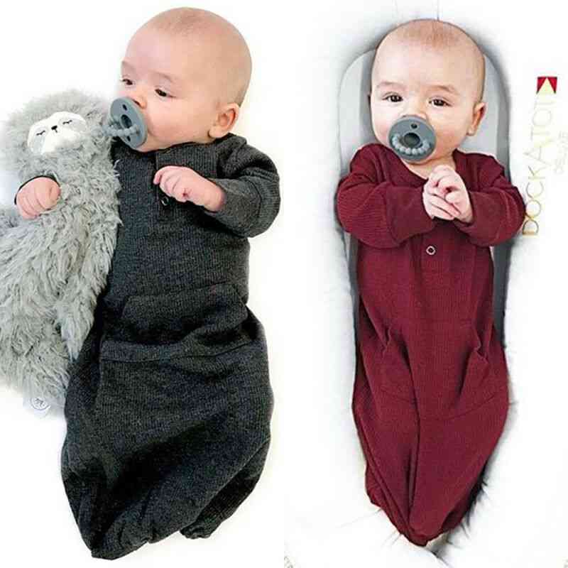Nyfött baby lindning filt sovsäck wrap kläder