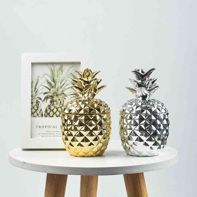 Nordisk keramisk ananas tank diy aromaterapi stearinlys opbevaring