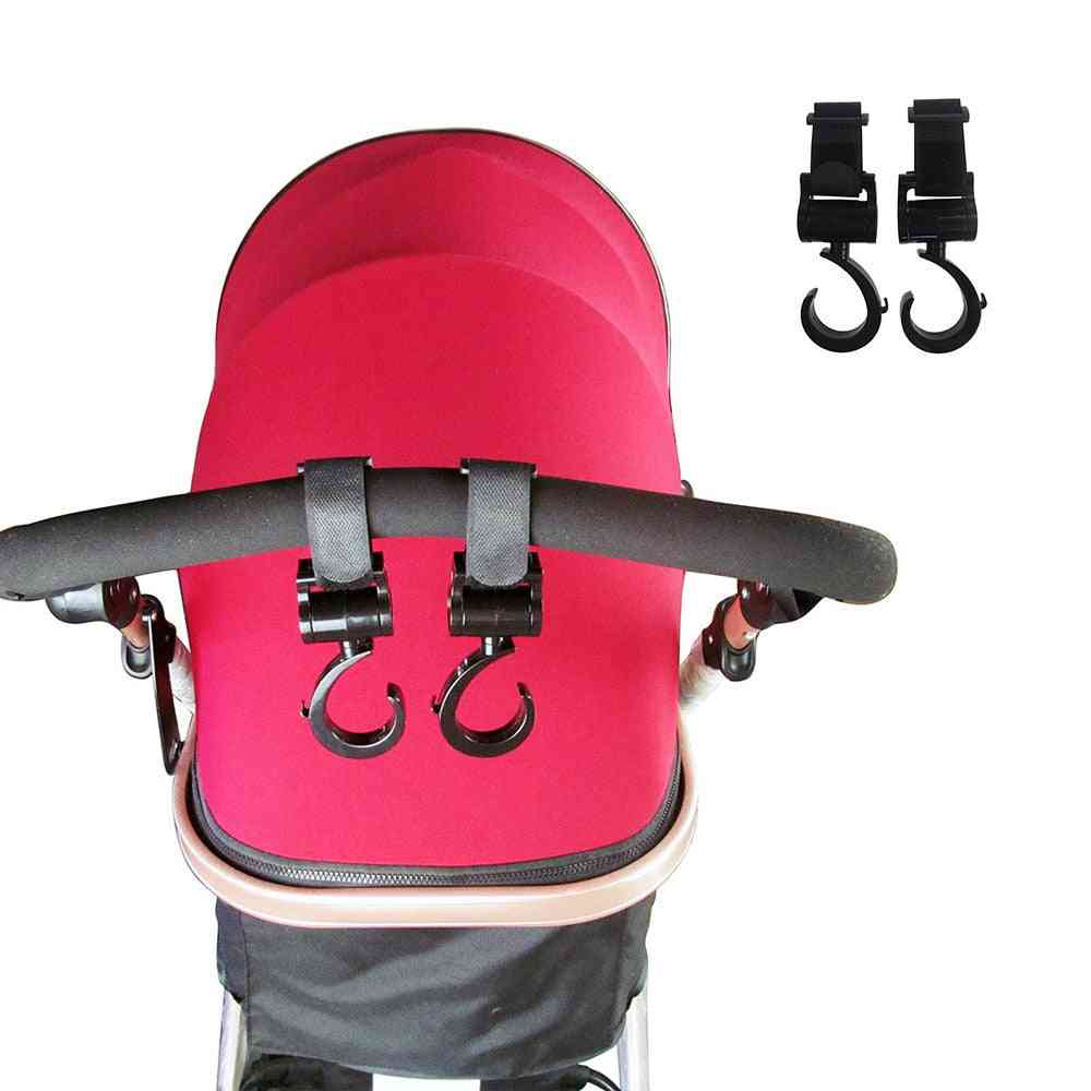 I ganci del passeggino del gancio della borsa del bambino ruotano gli accessori del seggiolino auto di 360 gradi